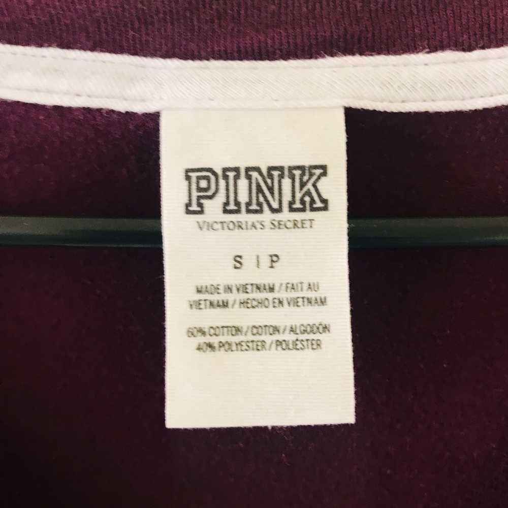 Victoria’s Secret PINK Y2K Sequin Oversized Ling Sleeved V Neck Top - Picture 10 of 12